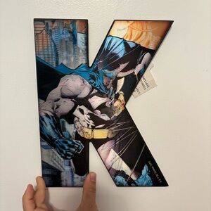 Hobby Lobby Batman Letter K Wall Art - Blue and Black